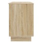vidaXL Γραφείο Sonoma Δρυς Επεξεργασμένο Ξύλο 142,5 x 50 x 75 εκ.