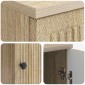 vidaXL Γραφείο Sonoma Δρυς Επεξεργασμένο Ξύλο 142,5 x 50 x 75 εκ.