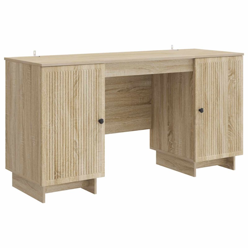 vidaXL Γραφείο Sonoma Δρυς Επεξεργασμένο Ξύλο 142,5 x 50 x 75 εκ.