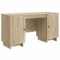 vidaXL Γραφείο Sonoma Δρυς Επεξεργασμένο Ξύλο 142,5 x 50 x 75 εκ.