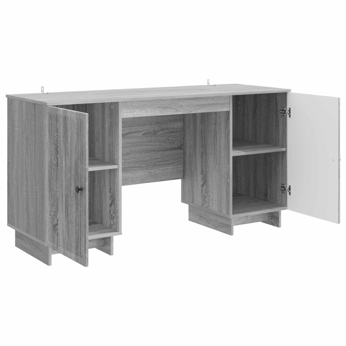 vidaXL Γραφείο Γκρι Sonoma Επεξεργασμένο Ξύλο 142,5 x 50 x 75 εκ.