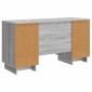 vidaXL Γραφείο Γκρι Sonoma Επεξεργασμένο Ξύλο 142,5 x 50 x 75 εκ.