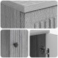 vidaXL Γραφείο Γκρι Sonoma Επεξεργασμένο Ξύλο 142,5 x 50 x 75 εκ.