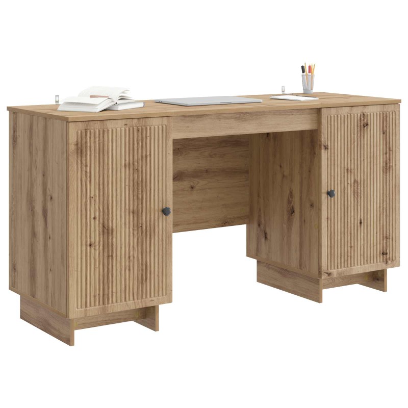 vidaXL Γραφείο Artisan Δρυς Επεξεργασμένο Ξύλο 142,5 x 50 x 75 εκ.