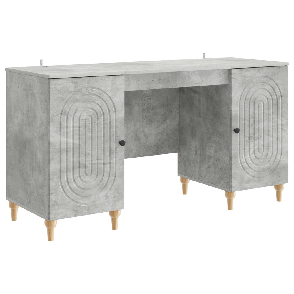 vidaXL Γραφείο Γκρι Σκυροδέματος 142,5 x 50 x 75 εκ.