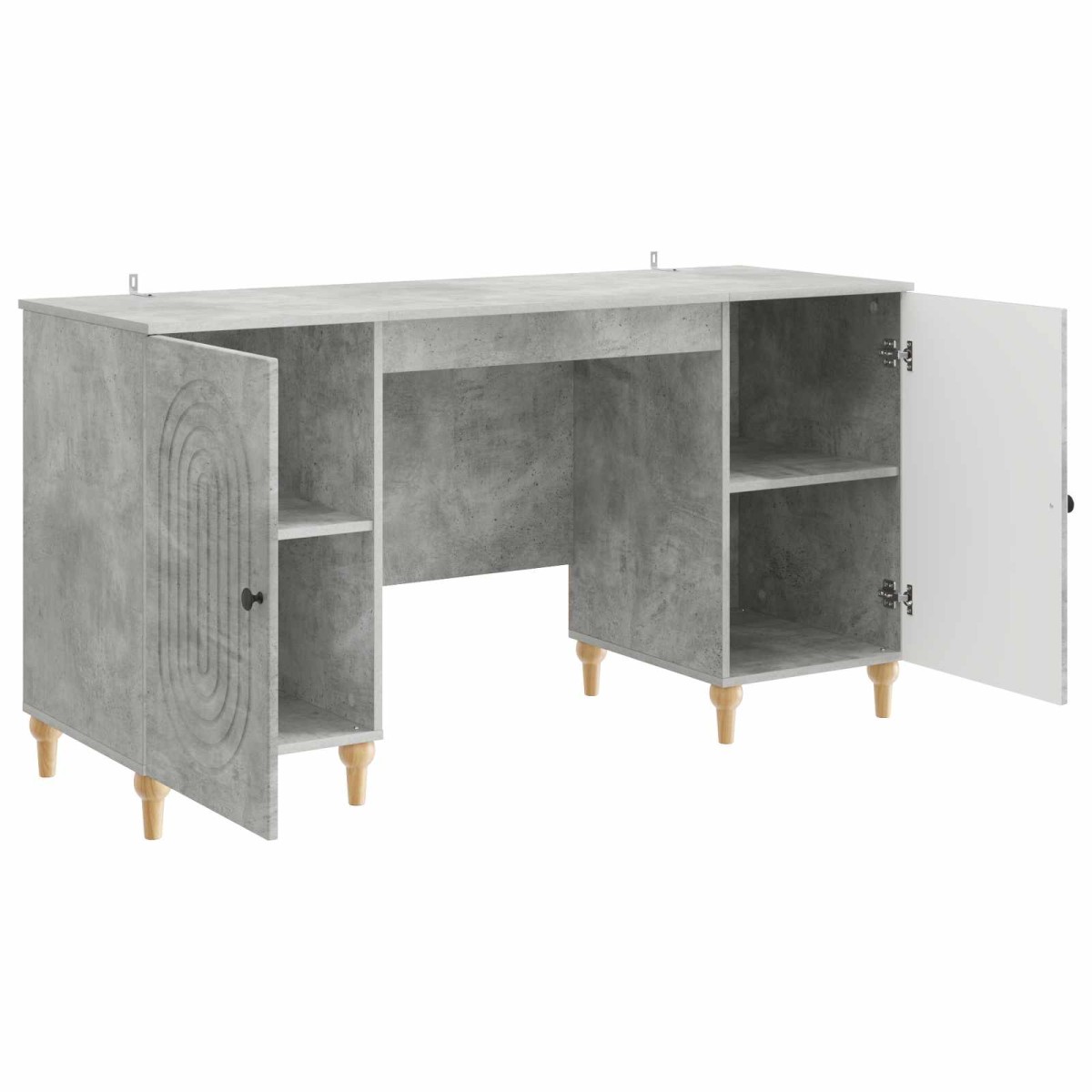 vidaXL Γραφείο Γκρι Σκυροδέματος 142,5 x 50 x 75 εκ.