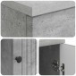 vidaXL Γραφείο Γκρι Σκυροδέματος 142,5 x 50 x 75 εκ.
