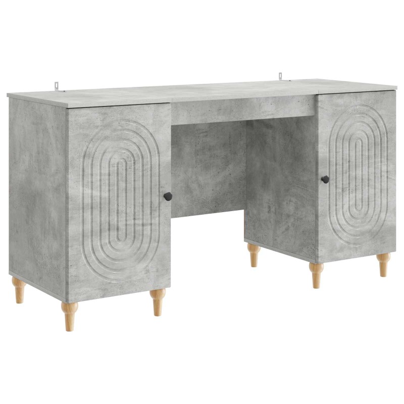 vidaXL Γραφείο Γκρι Σκυροδέματος 142,5 x 50 x 75 εκ.