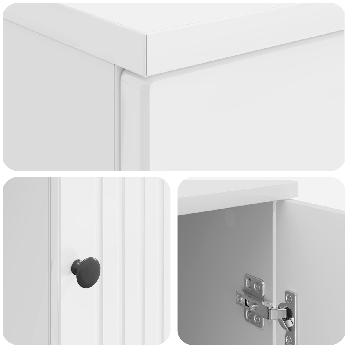 vidaXL Γραφείο Λαμπερό Λευκό 142,5 x 50 x 75 εκ. Επεξεργασμένο Ξύλο