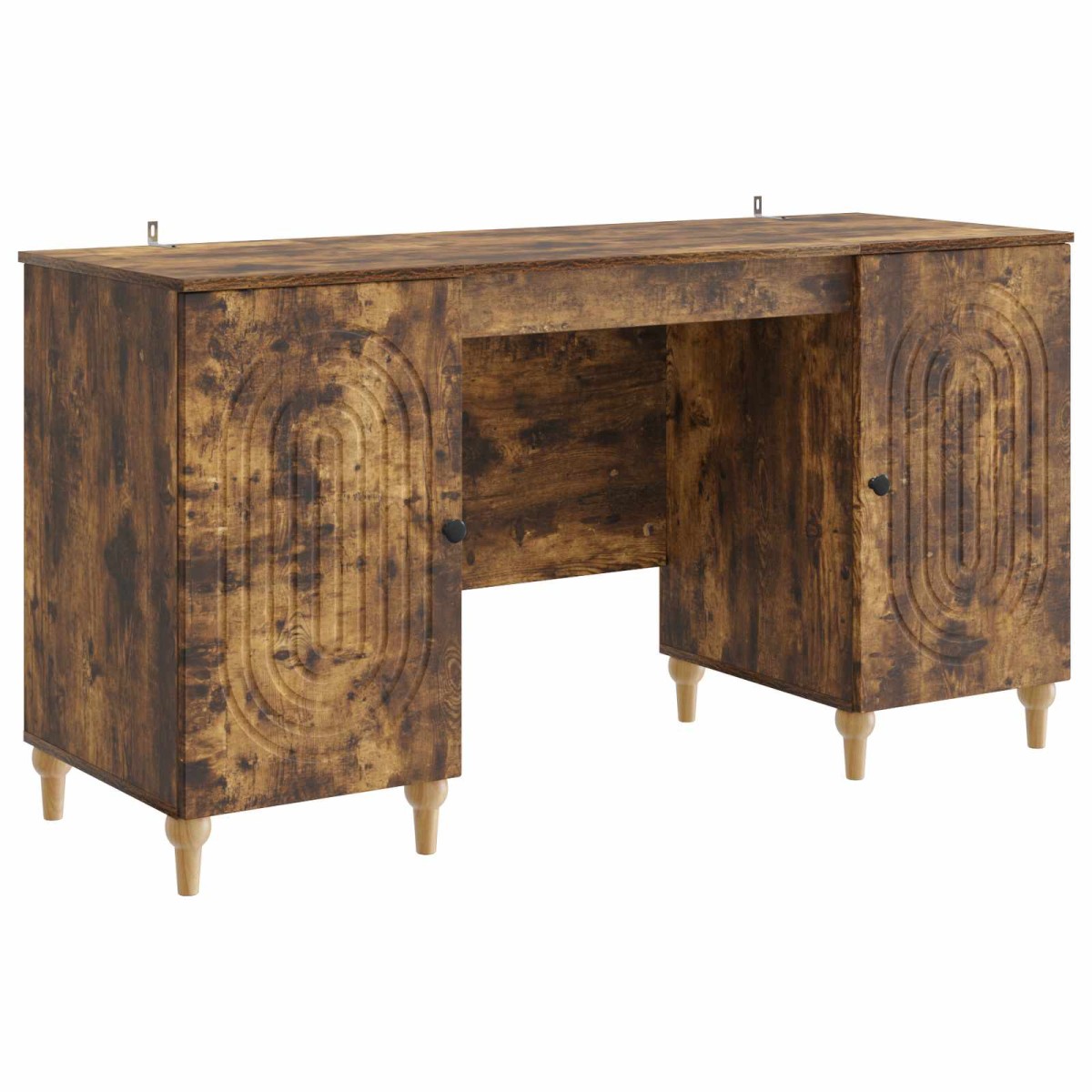 vidaXL Γραφείο Καπνισμένο Ξύλο Δρυός 142,5 x 50 x 75 εκ.