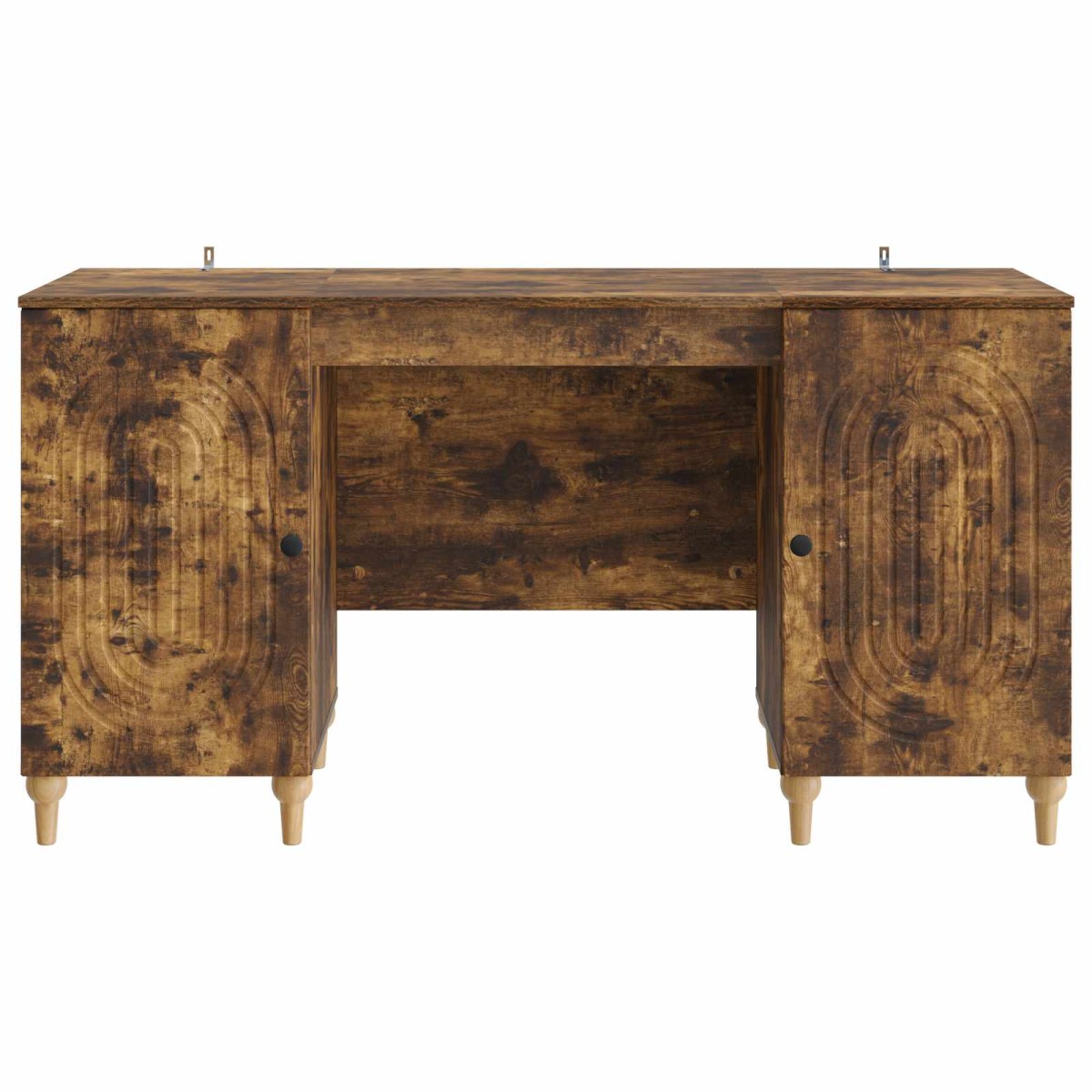 vidaXL Γραφείο Καπνισμένο Ξύλο Δρυός 142,5 x 50 x 75 εκ.