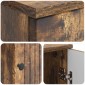 vidaXL Γραφείο Καπνισμένο Ξύλο Δρυός 142,5 x 50 x 75 εκ.