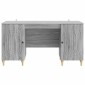 vidaXL Γραφείο Γκρι Sonoma 142,5 x 50 x 75 εκ. Επεξεργασμένο Ξύλο