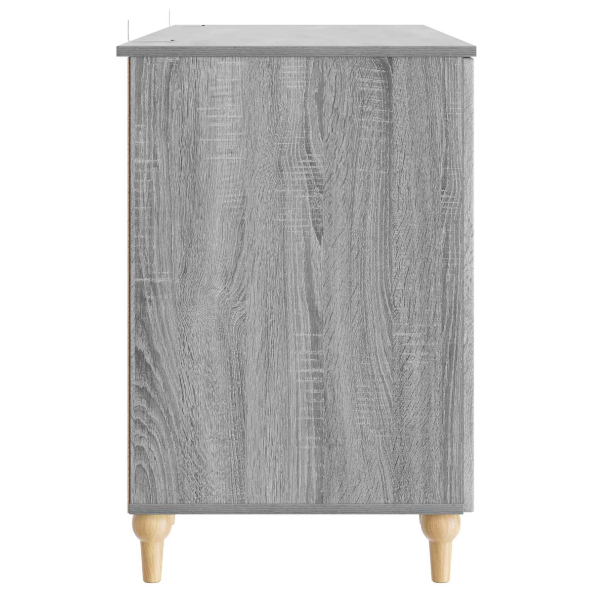 vidaXL Γραφείο Γκρι Sonoma 142,5 x 50 x 75 εκ. Επεξεργασμένο Ξύλο