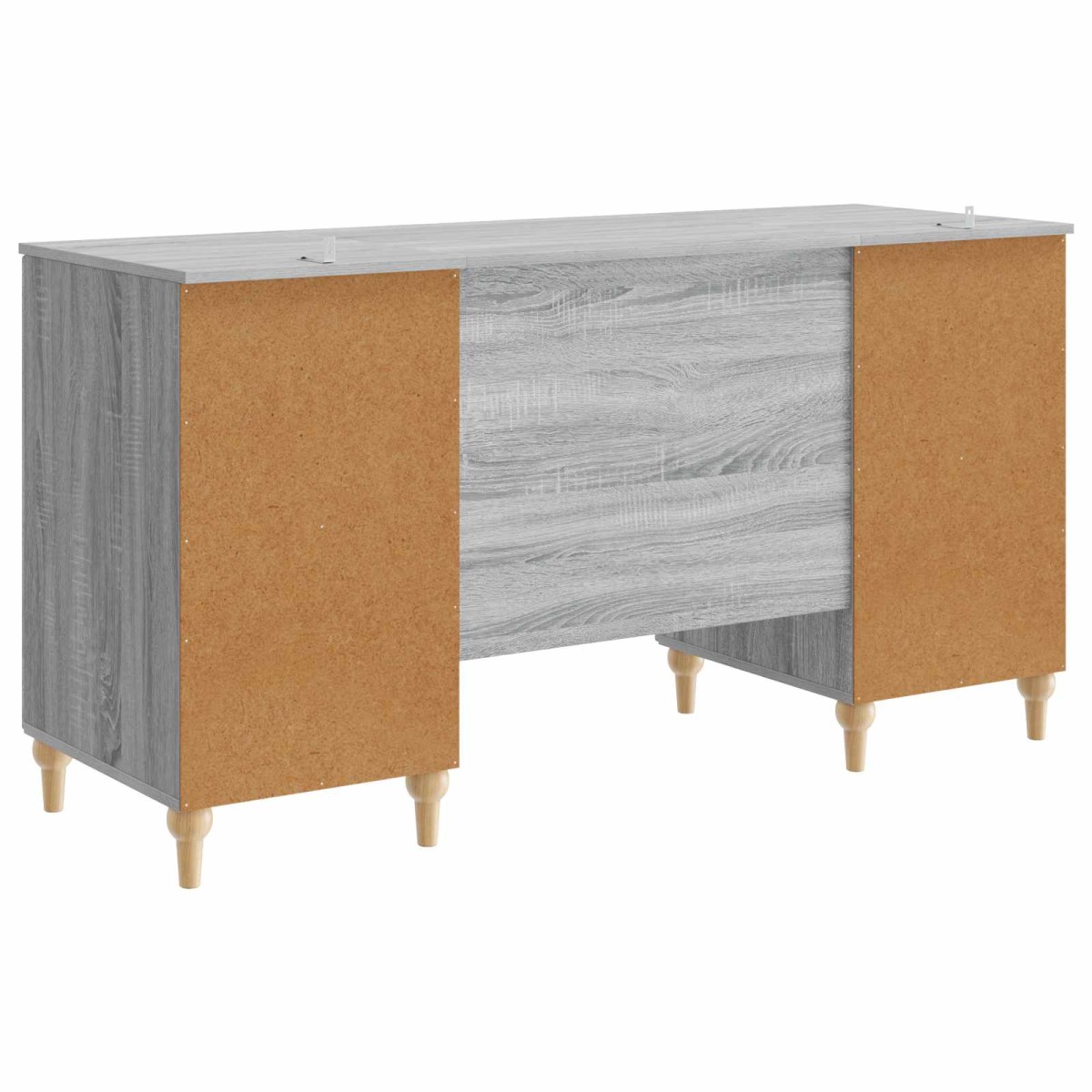 vidaXL Γραφείο Γκρι Sonoma 142,5 x 50 x 75 εκ. Επεξεργασμένο Ξύλο