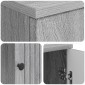 vidaXL Γραφείο Γκρι Sonoma 142,5 x 50 x 75 εκ. Επεξεργασμένο Ξύλο