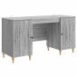 vidaXL Γραφείο Γκρι Sonoma 142,5 x 50 x 75 εκ. Επεξεργασμένο Ξύλο