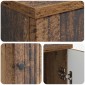 vidaXL Γραφείο Παλαιωμένο ξύλο 142,5 x 50 x 75 εκ. Επεξεργασμένο Ξύλο