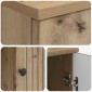 vidaXL Γραφείο Artisan Δρυς 142,5 x 50 x 75 εκ. Επεξεργασμένο Ξύλο