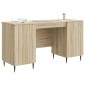 vidaXL Γραφείο Sonoma Δρυς 142,5 x 50 x 75 εκ. Επεξεργασμένο Ξύλο