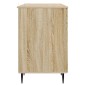 vidaXL Γραφείο Sonoma Δρυς 142,5 x 50 x 75 εκ. Επεξεργασμένο Ξύλο