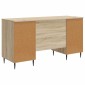 vidaXL Γραφείο Sonoma Δρυς 142,5 x 50 x 75 εκ. Επεξεργασμένο Ξύλο