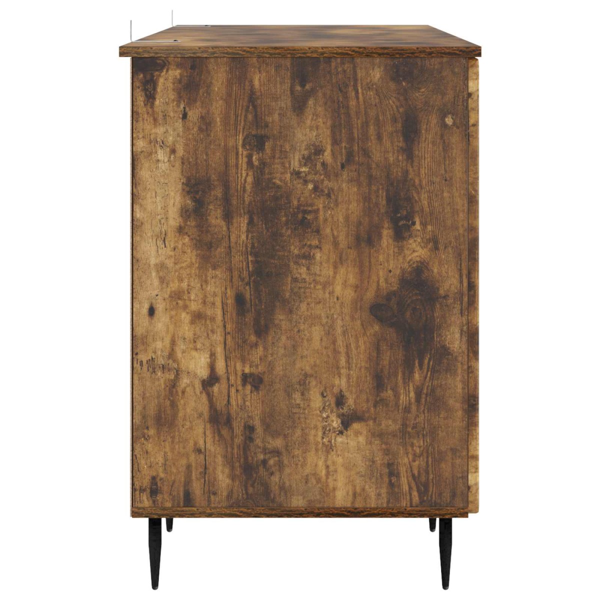 vidaXL Γραφείο με ράφι Καπνισμένο Ξύλο Δρυός 142,5 x 50 x 75 εκ.
