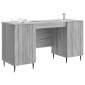 vidaXL Γραφείο Γκρι Sonoma 142,5 x 50 x 75 εκ. Επεξεργασμένο Ξύλο