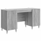 vidaXL Γραφείο Γκρι Sonoma 142,5 x 50 x 75 εκ. Επεξεργασμένο Ξύλο