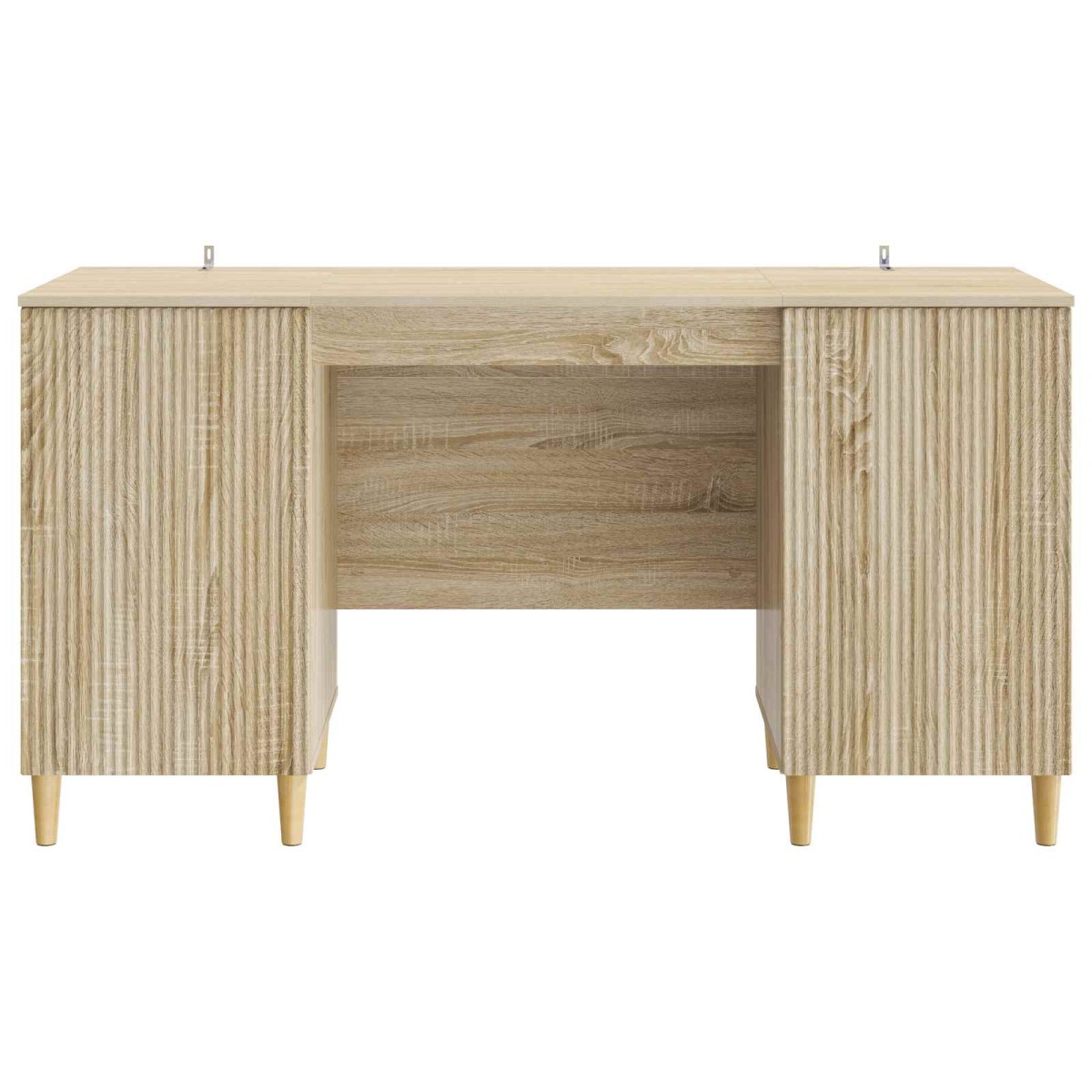 vidaXL Γραφείο Sonoma Δρυς 142,5 x 50 x 75 εκ. Επεξεργασμένο Ξύλο