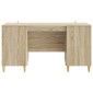 vidaXL Γραφείο Sonoma Δρυς 142,5 x 50 x 75 εκ. Επεξεργασμένο Ξύλο