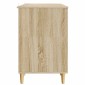 vidaXL Γραφείο Sonoma Δρυς 142,5 x 50 x 75 εκ. Επεξεργασμένο Ξύλο