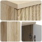 vidaXL Γραφείο Sonoma Δρυς 142,5 x 50 x 75 εκ. Επεξεργασμένο Ξύλο