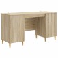 vidaXL Γραφείο Sonoma Δρυς 142,5 x 50 x 75 εκ. Επεξεργασμένο Ξύλο