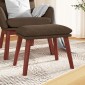 vidaXL Υποπόδιο Καφέ 45 x 29,5 x 35 εκ. Υφασμάτινο