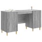 vidaXL Γραφείο Γκρι Sonoma 142,5 x 50 x 75 εκ. Επεξεργασμένο Ξύλο