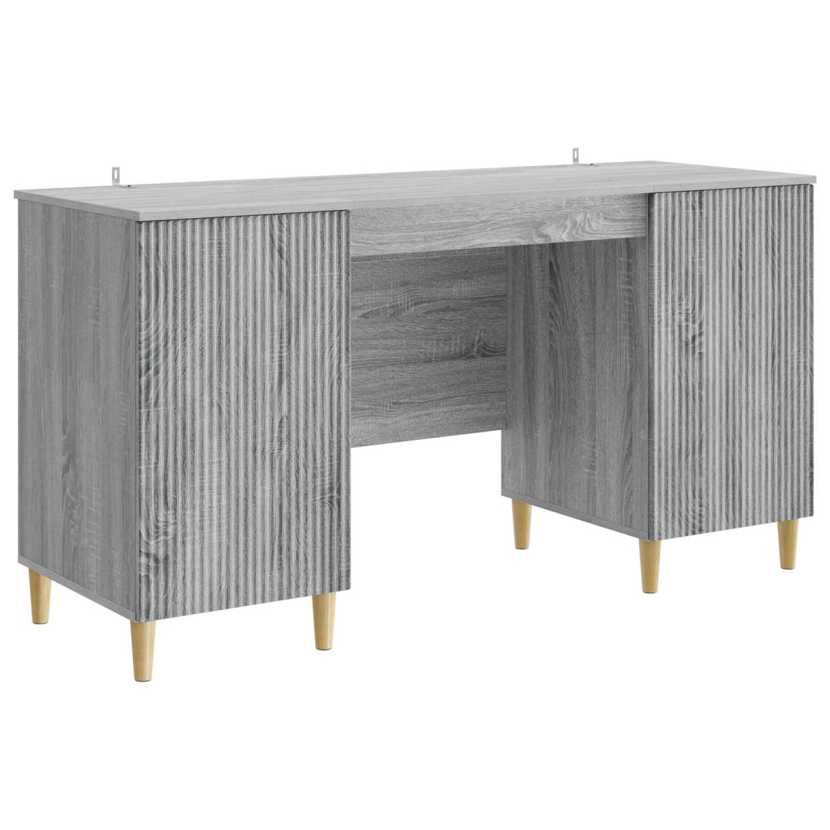 vidaXL Γραφείο Γκρι Sonoma 142,5 x 50 x 75 εκ. Επεξεργασμένο Ξύλο