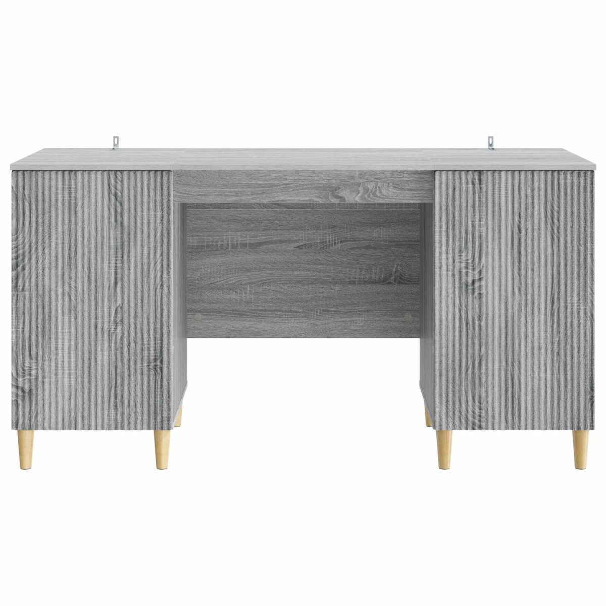 vidaXL Γραφείο Γκρι Sonoma 142,5 x 50 x 75 εκ. Επεξεργασμένο Ξύλο