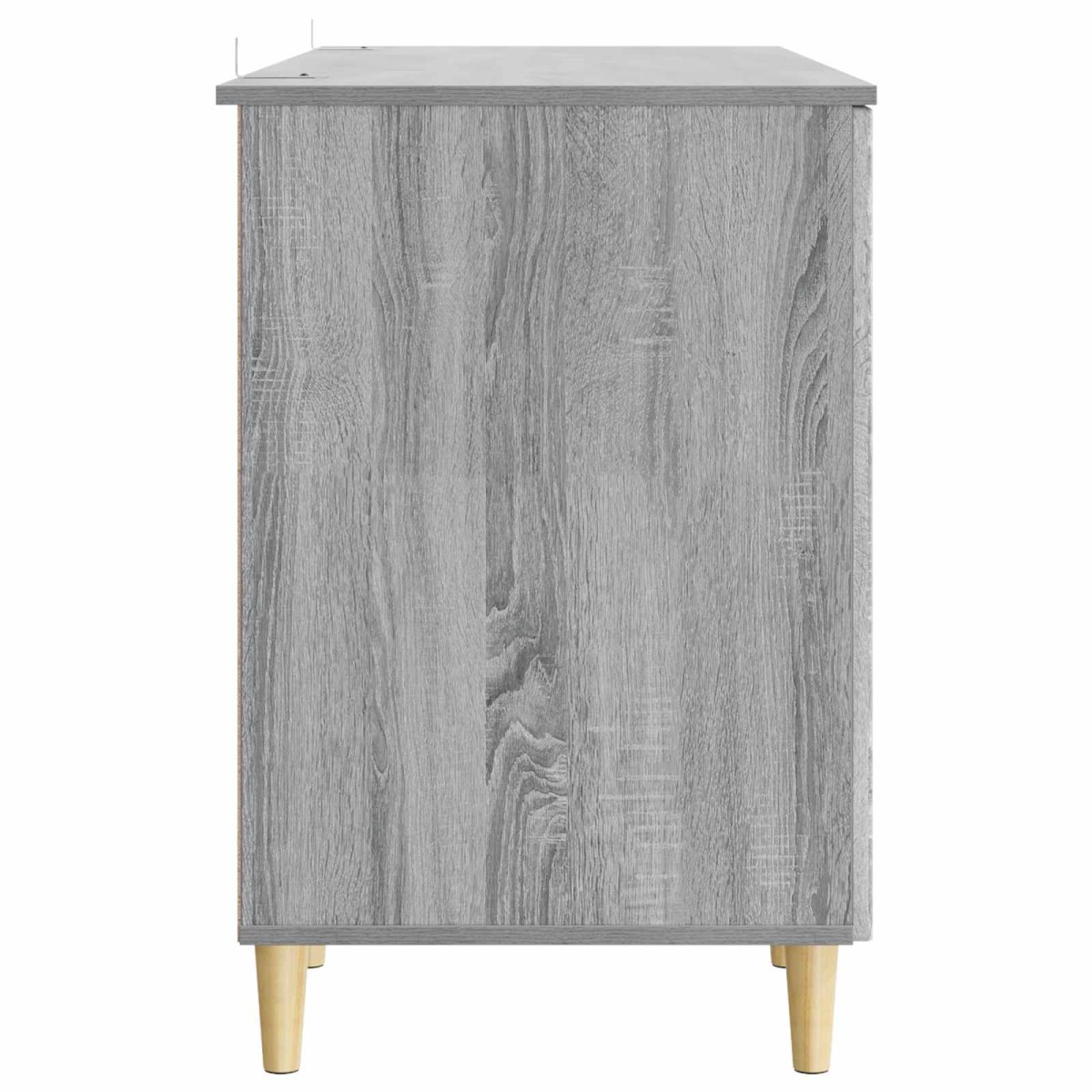 vidaXL Γραφείο Γκρι Sonoma 142,5 x 50 x 75 εκ. Επεξεργασμένο Ξύλο