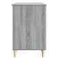 vidaXL Γραφείο Γκρι Sonoma 142,5 x 50 x 75 εκ. Επεξεργασμένο Ξύλο