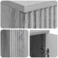 vidaXL Γραφείο Γκρι Sonoma 142,5 x 50 x 75 εκ. Επεξεργασμένο Ξύλο