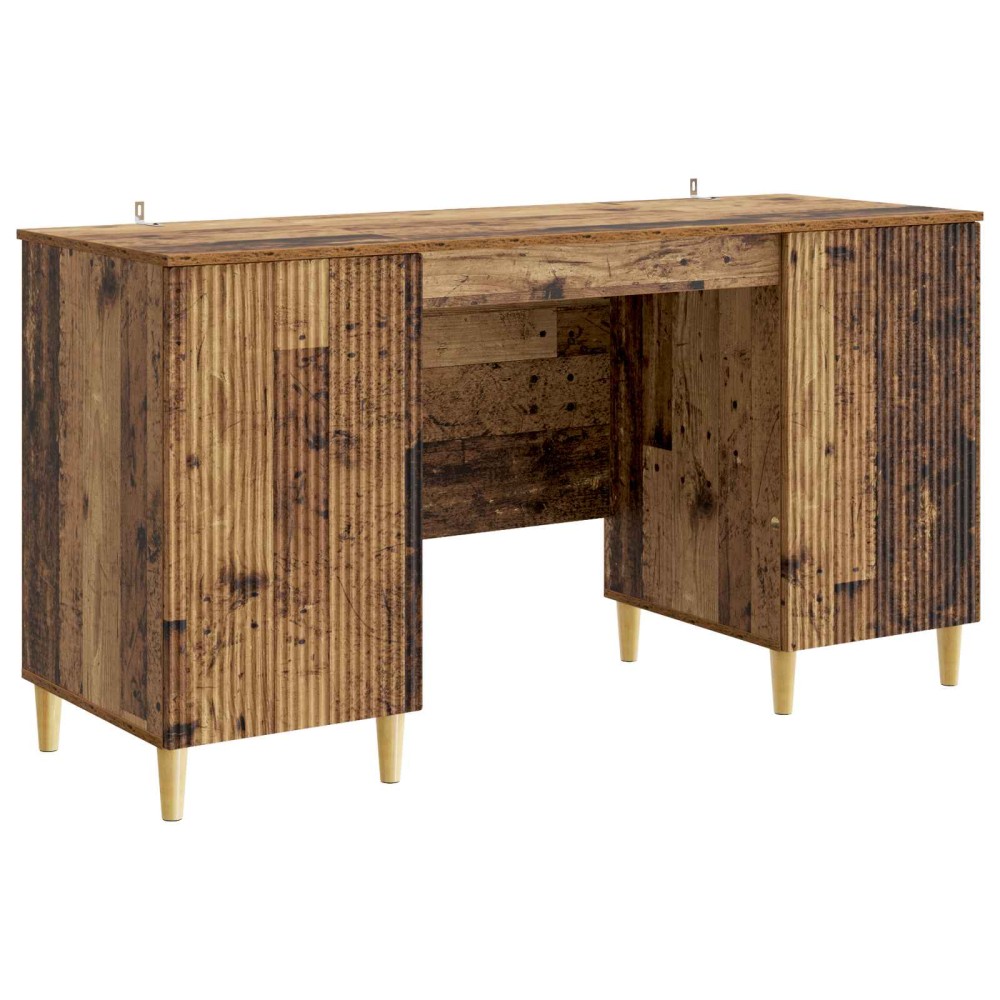 vidaXL Γραφείο Παλαιωμένο ξύλο 142,5 x 50 x 75 εκ. Επεξεργασμένο Ξύλο