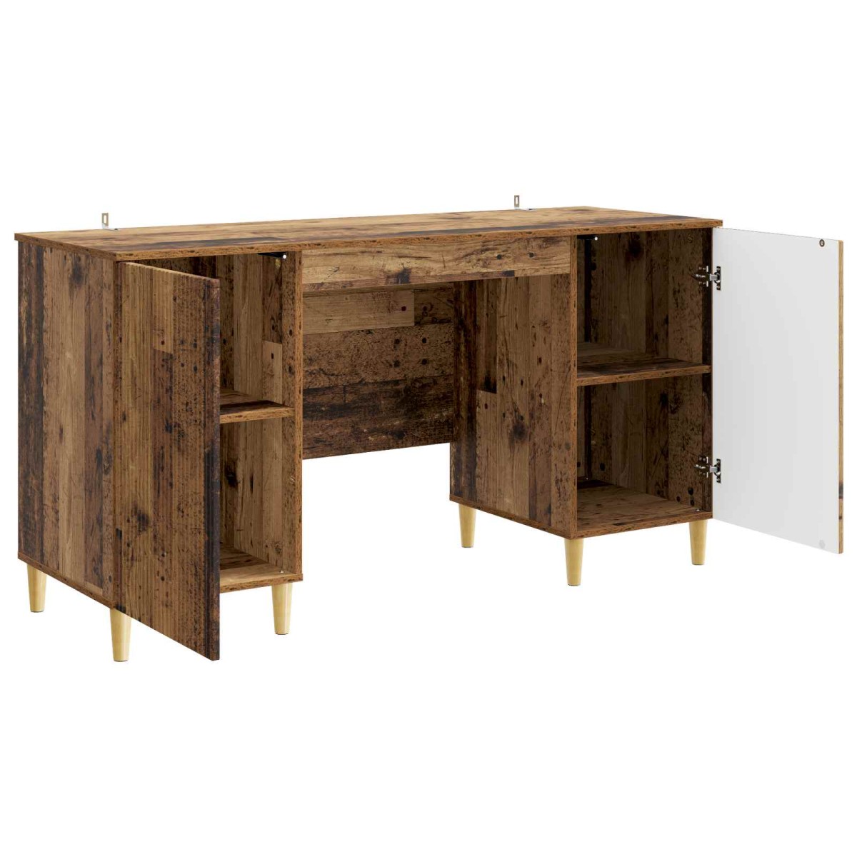 vidaXL Γραφείο Παλαιωμένο ξύλο 142,5 x 50 x 75 εκ. Επεξεργασμένο Ξύλο