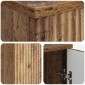 vidaXL Γραφείο Παλαιωμένο ξύλο 142,5 x 50 x 75 εκ. Επεξεργασμένο Ξύλο