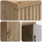 vidaXL Γραφείο Artisan Δρυς Επεξεργασμένο Ξύλο 142,5 x 50 x 75 εκ.