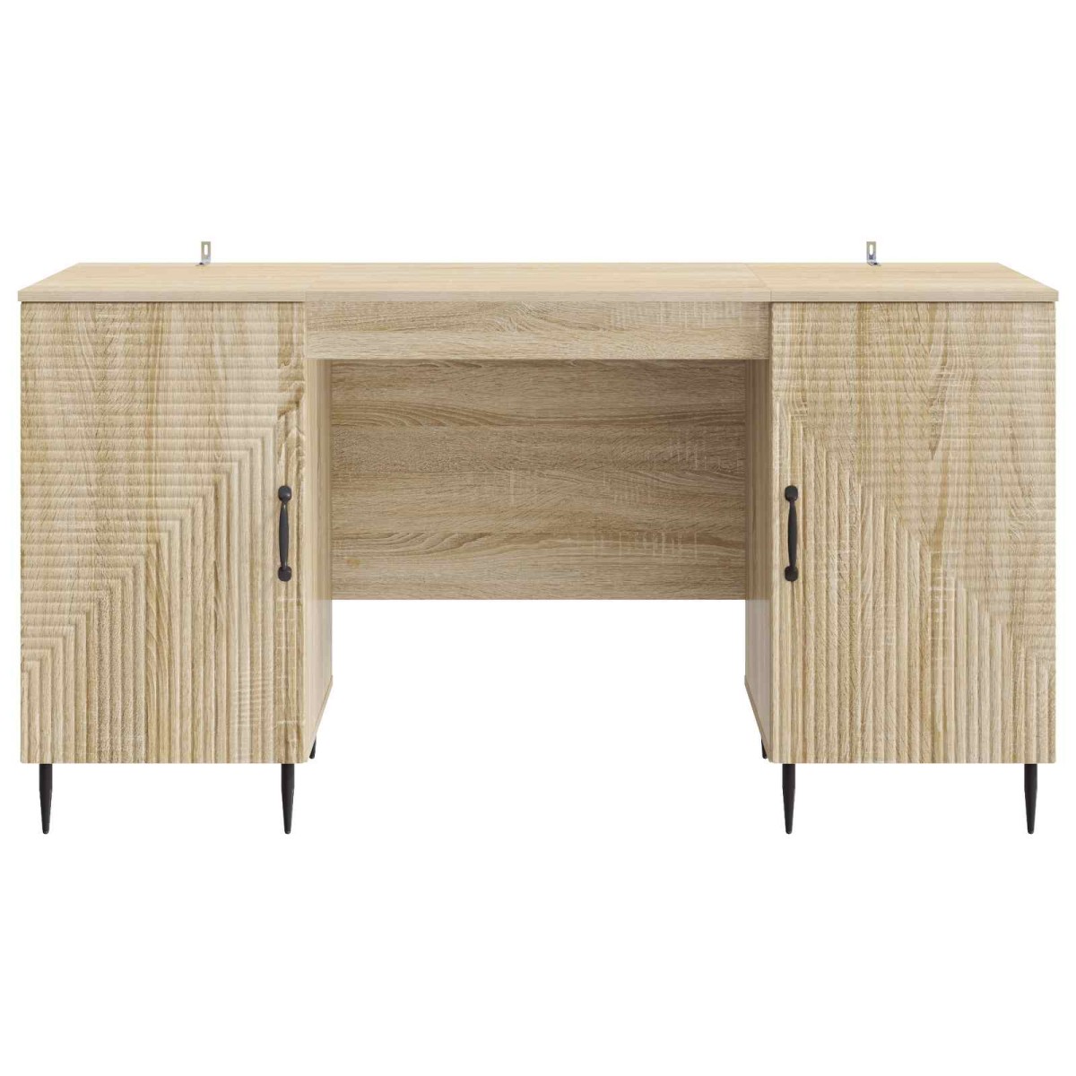 vidaXL Γραφείο Sonoma Δρυς 142,5 x 50 x 75 εκ. Επεξεργασμένο Ξύλο