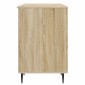 vidaXL Γραφείο Sonoma Δρυς 142,5 x 50 x 75 εκ. Επεξεργασμένο Ξύλο