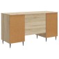 vidaXL Γραφείο Sonoma Δρυς 142,5 x 50 x 75 εκ. Επεξεργασμένο Ξύλο