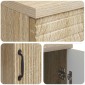 vidaXL Γραφείο Sonoma Δρυς 142,5 x 50 x 75 εκ. Επεξεργασμένο Ξύλο