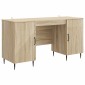 vidaXL Γραφείο Sonoma Δρυς 142,5 x 50 x 75 εκ. Επεξεργασμένο Ξύλο